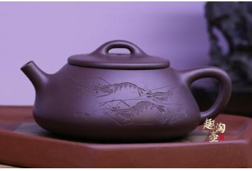 宜兴紫砂壶作品：纳瓢-周伟光
