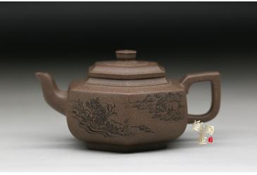 宜兴紫砂壶作品：雪华壶-黄自英